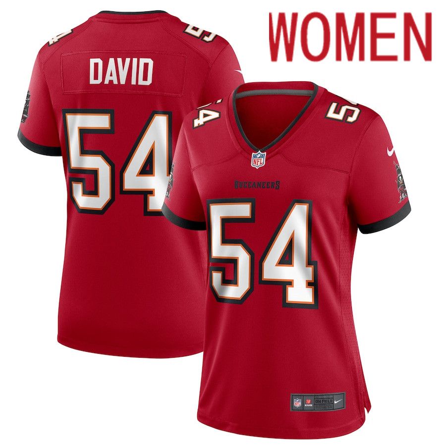 Women Tampa Bay Buccaneers #54 Lavonte David Nike Red Game NFL Jersey->women nfl jersey->Women Jersey